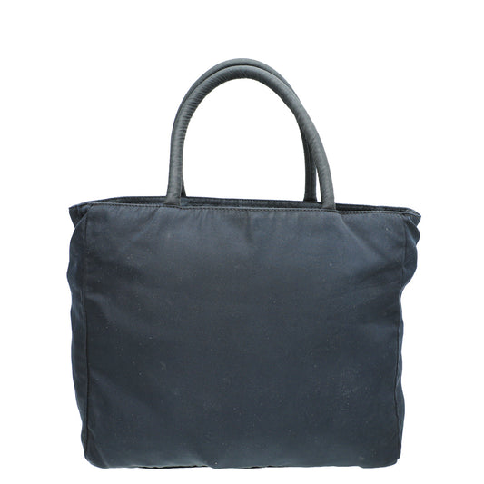 Prada Indigo Blue Nylon Tote Bag