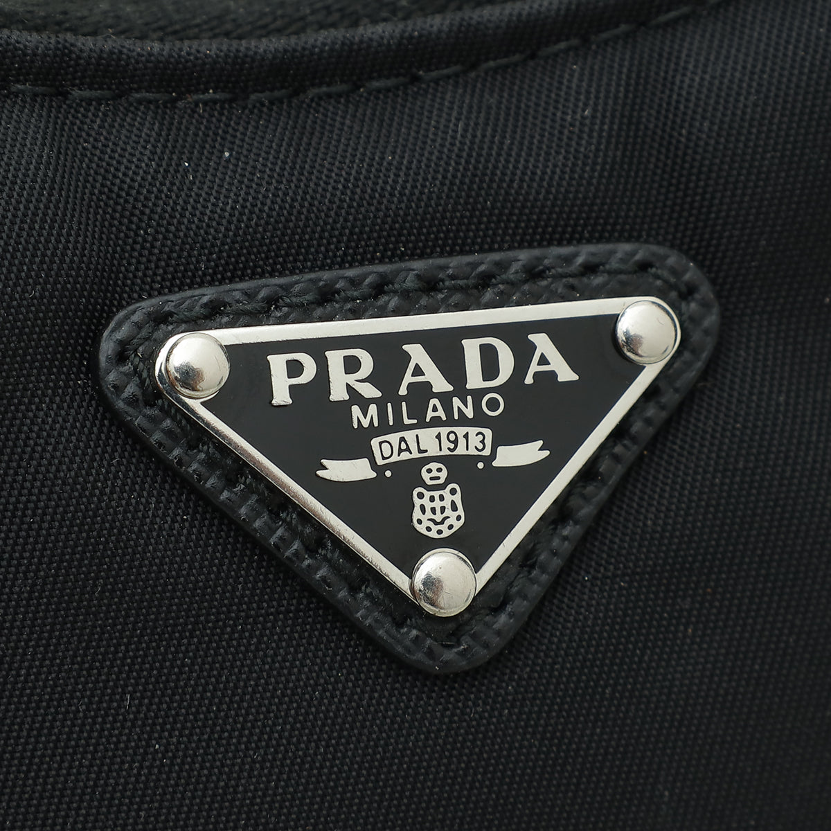 Prada Black Re-Edition Nylon Saffiano Mini Shoulder Bag