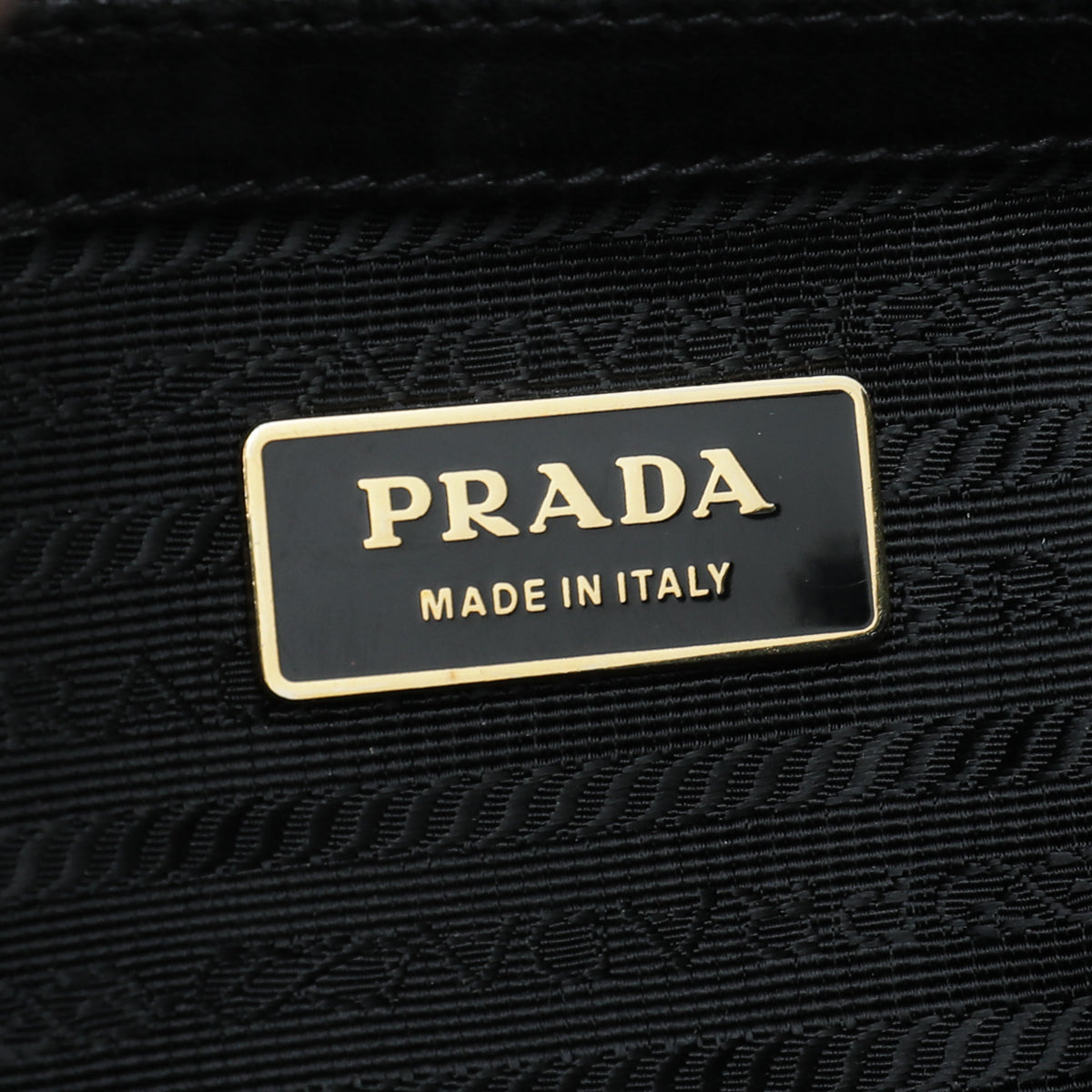 Prada Black Nappa Gaufre Messenger Large Bag