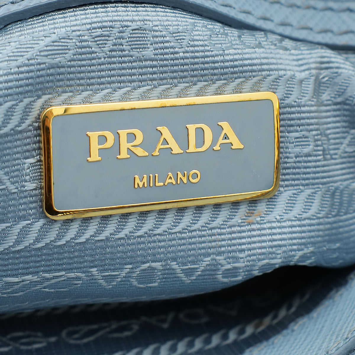 Prada Blue Lux Promenade Small Bag