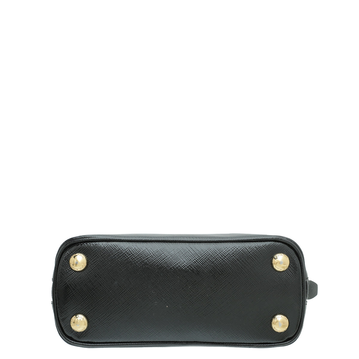 Prada Black Vernice Promenade Micro Bag