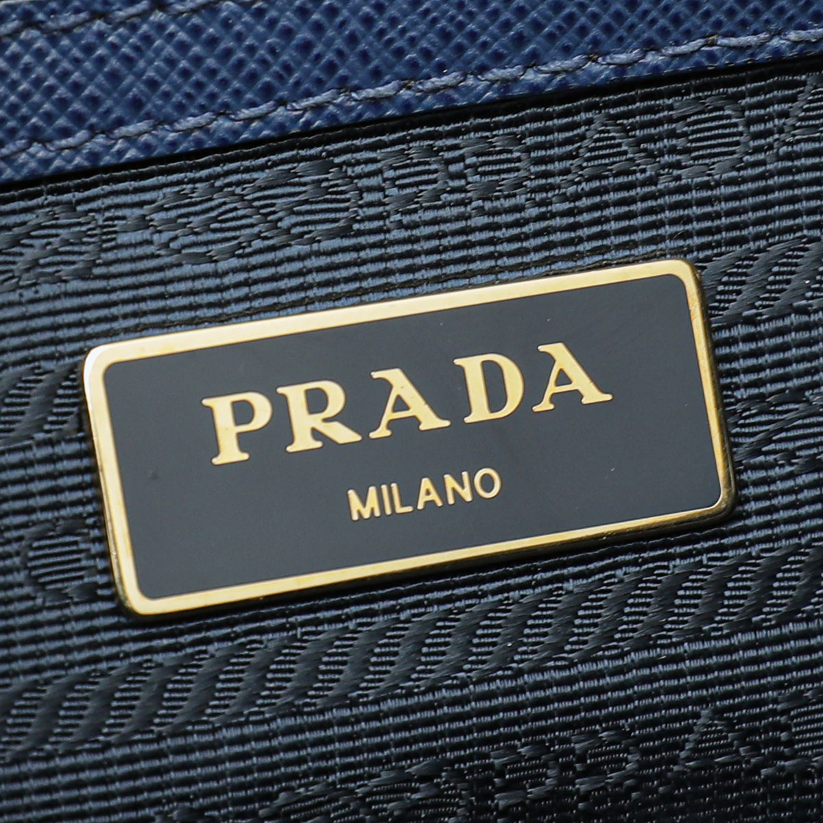 Prada Blue Gardener's Lux Small Tote Bag