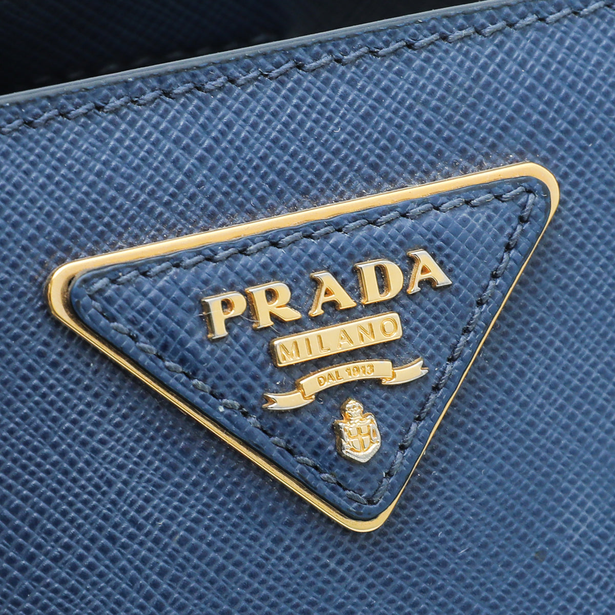 Prada Blue Gardener's Lux Small Tote Bag