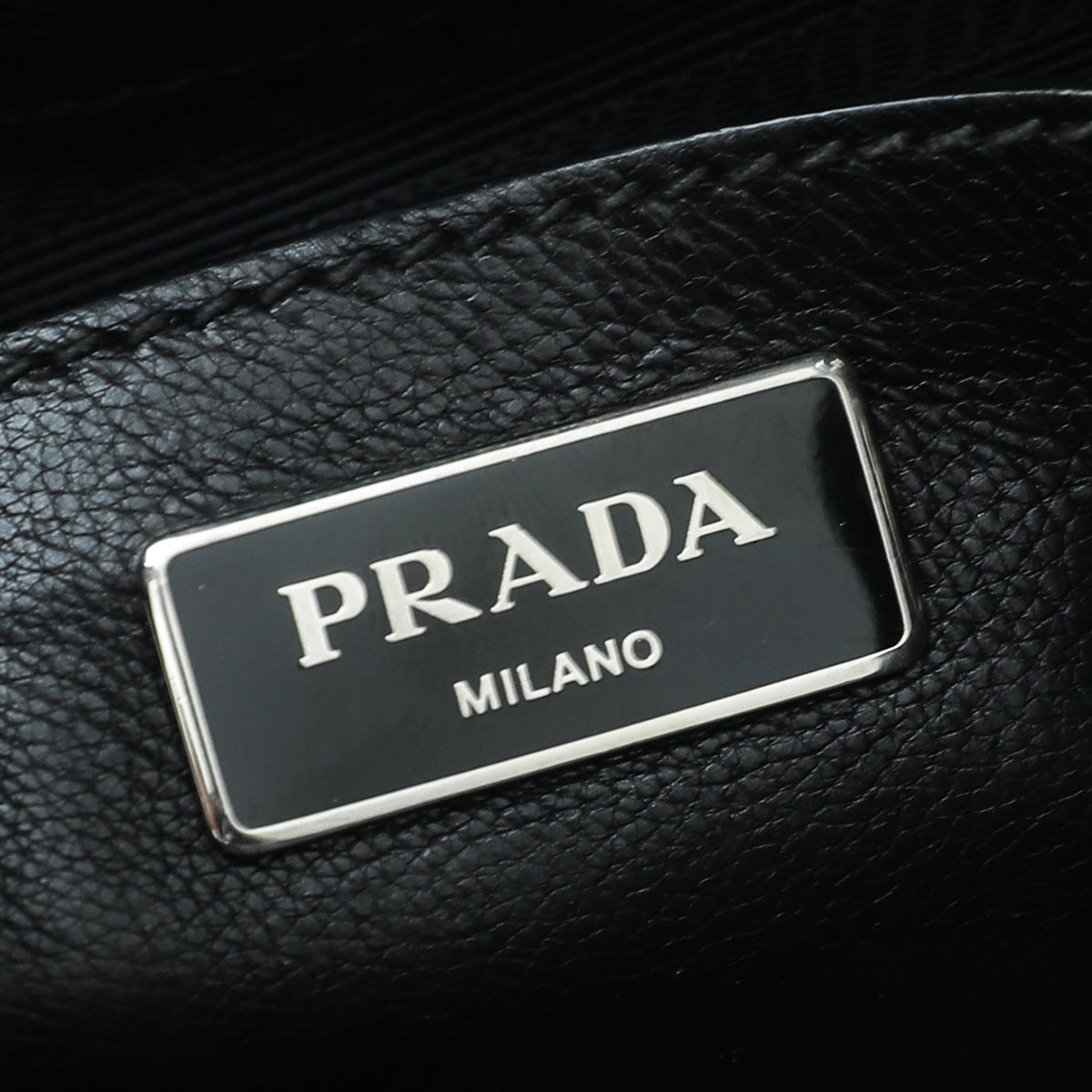 Prada Black Twin Pocket Tote Bag