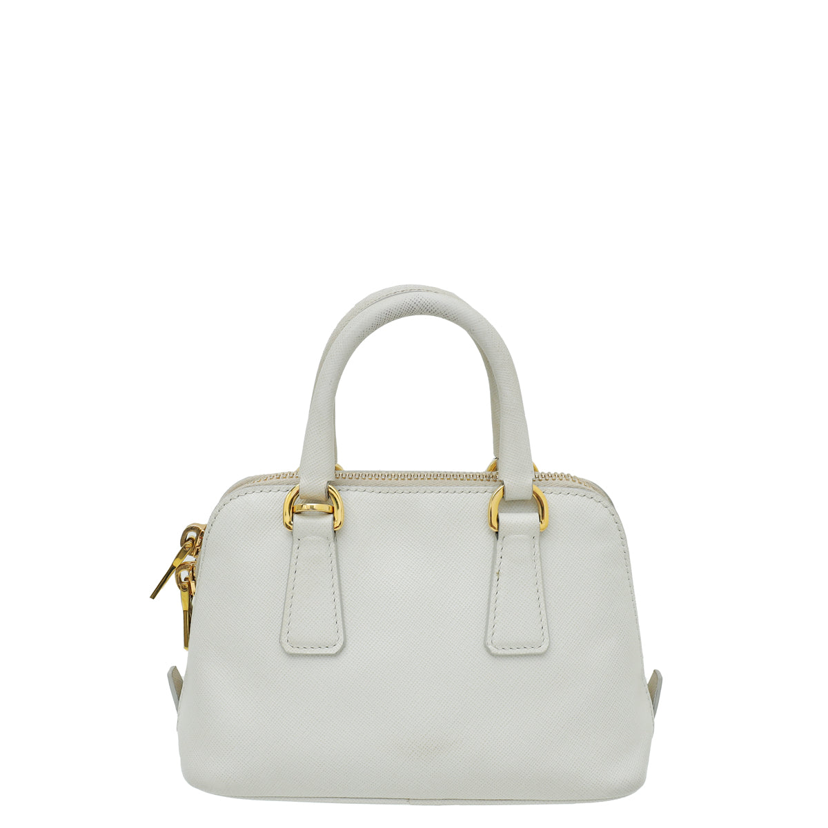 Prada White Lux Promenade Mini Bag