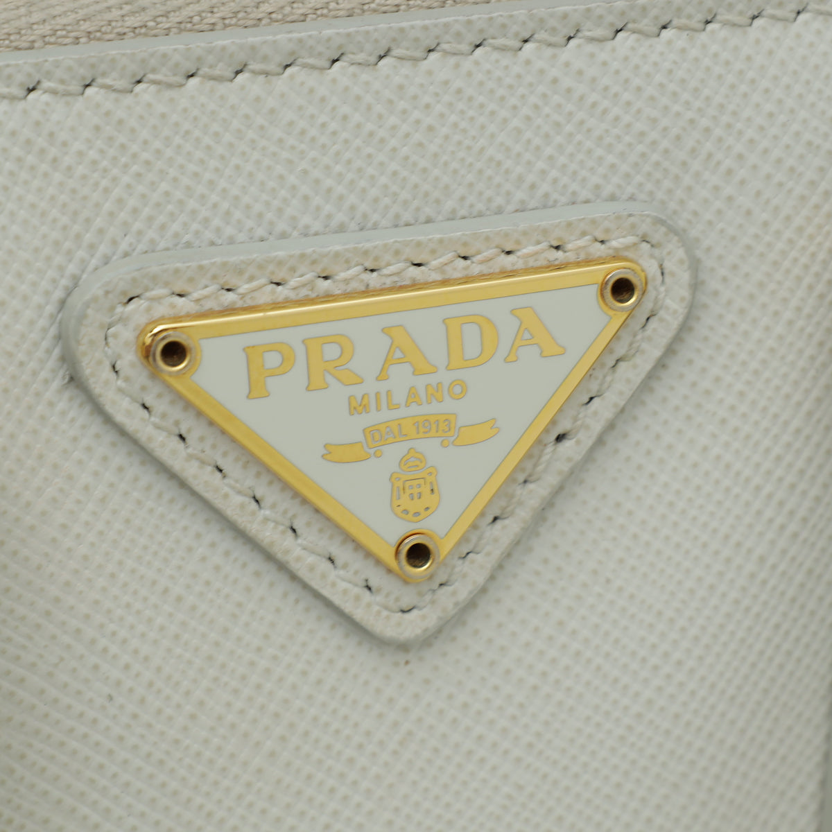 Prada White Lux Promenade Mini Bag