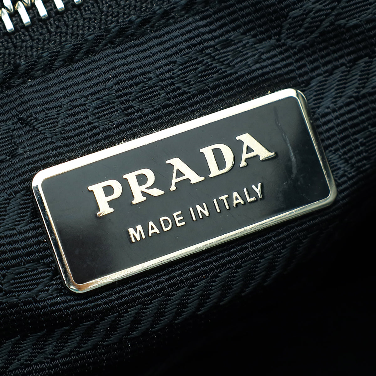 Prada Grey Nylon Quilted Shoulder Bag