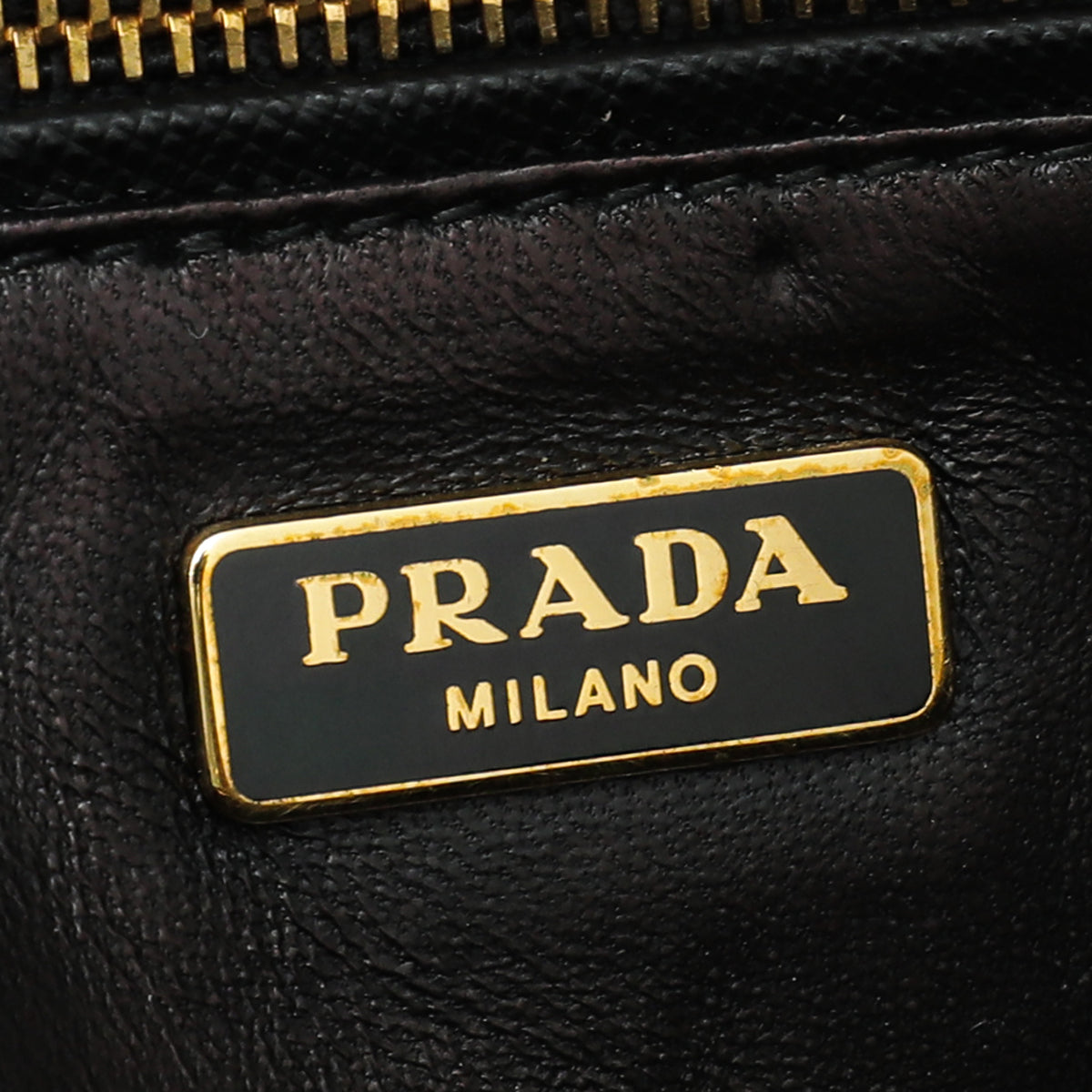 Prada Black Lux East-West Frame Clutch Bag