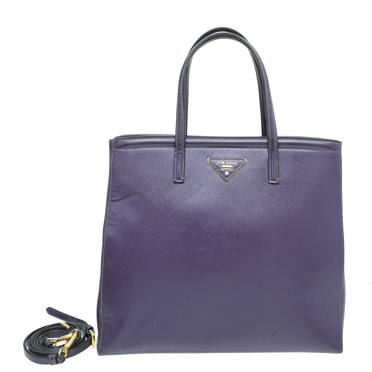 Prada Violet Vernis Parabole Convertible Bag