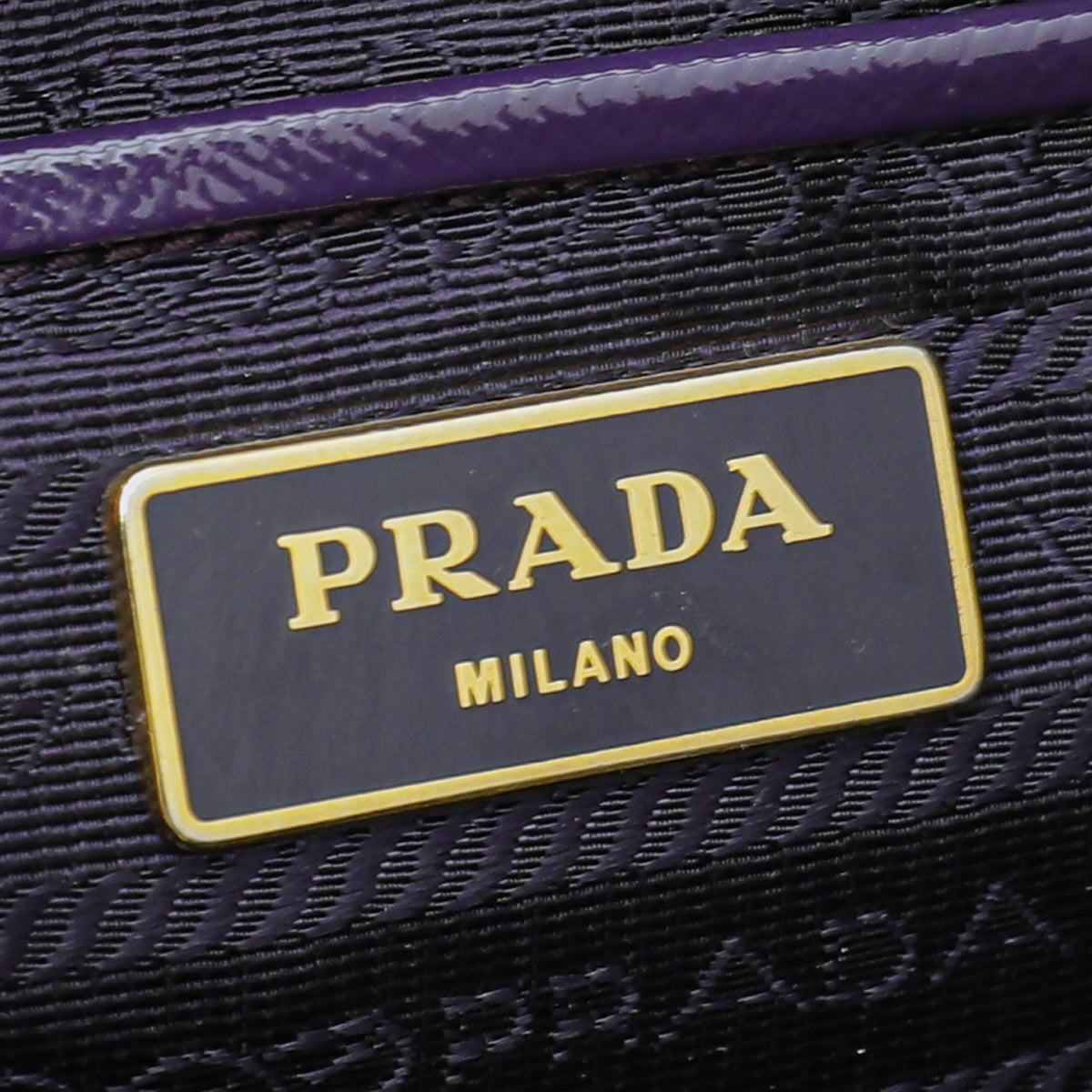 Prada Violet Vernis Parabole Convertible Bag