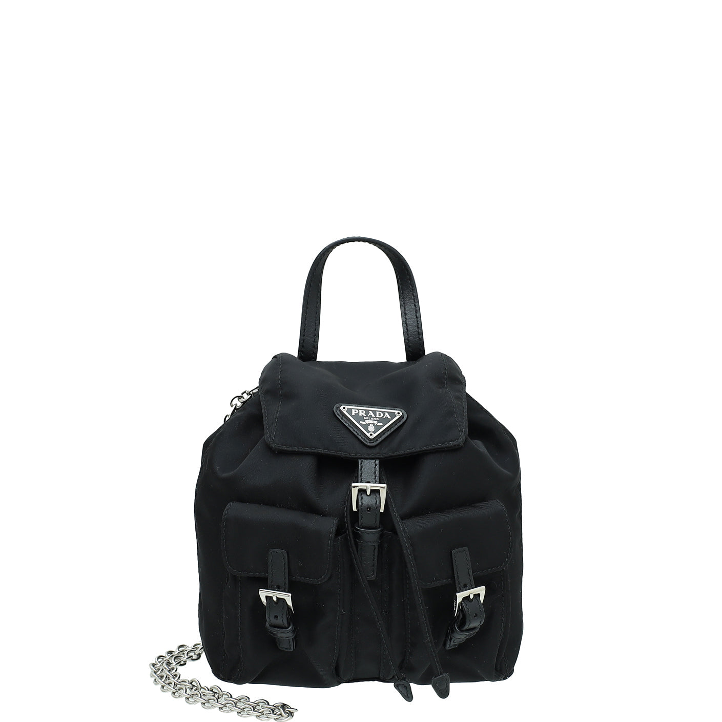 Prada Black Re-Nylon Mini Backpack Bag