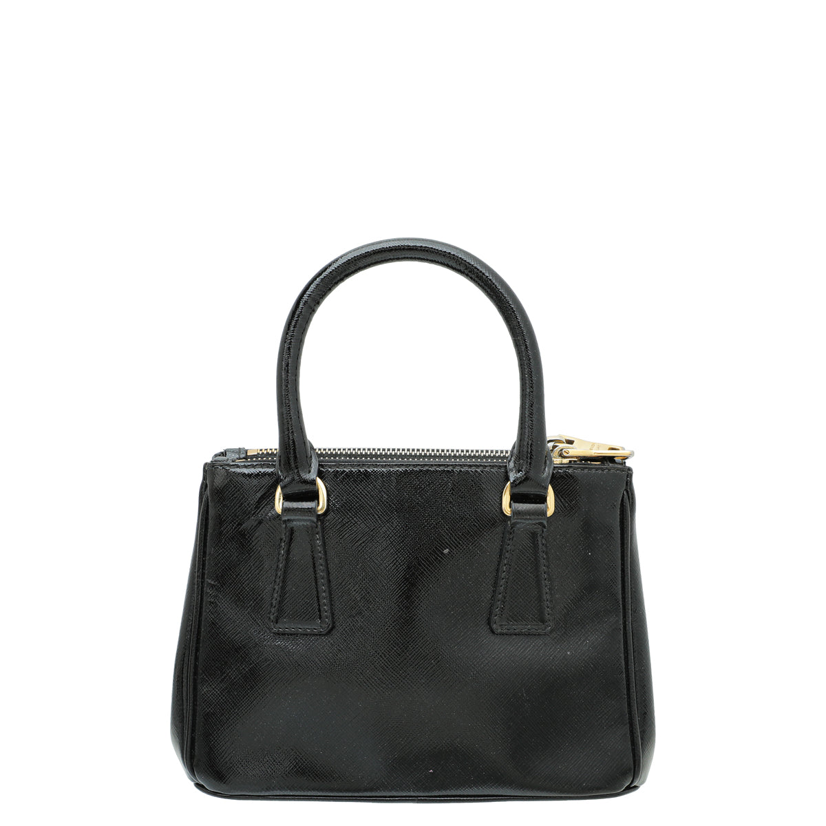 Prada Black Lux Galleria Mini Tote Bag