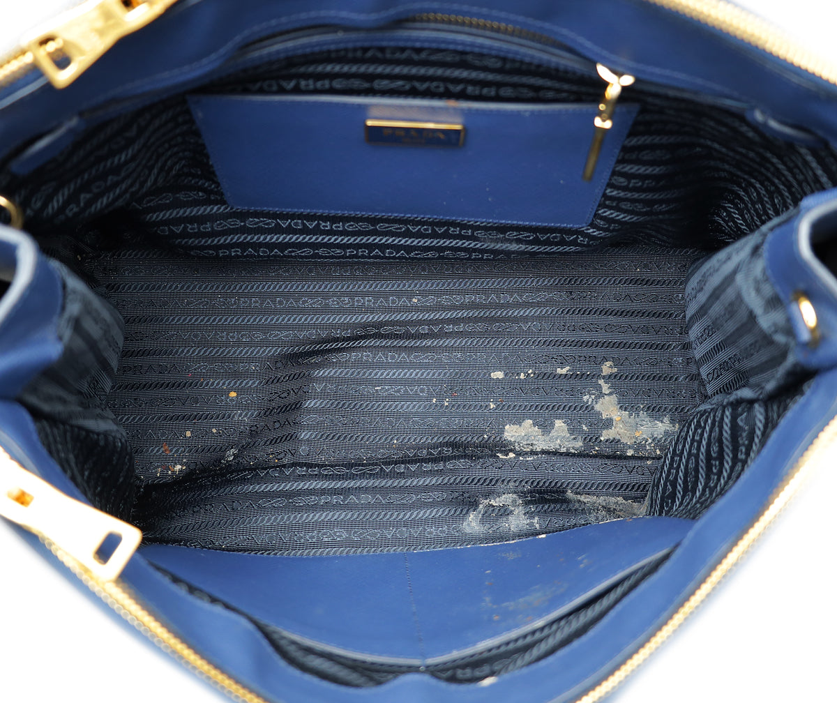 Prada Blue Lux Galleria Large Bag