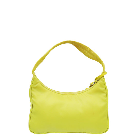 Prada Yellow Re-Nylon Re-Edition 2000 Mini Bag