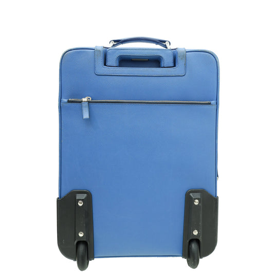 Prada Blue Travel Trolley Luggage