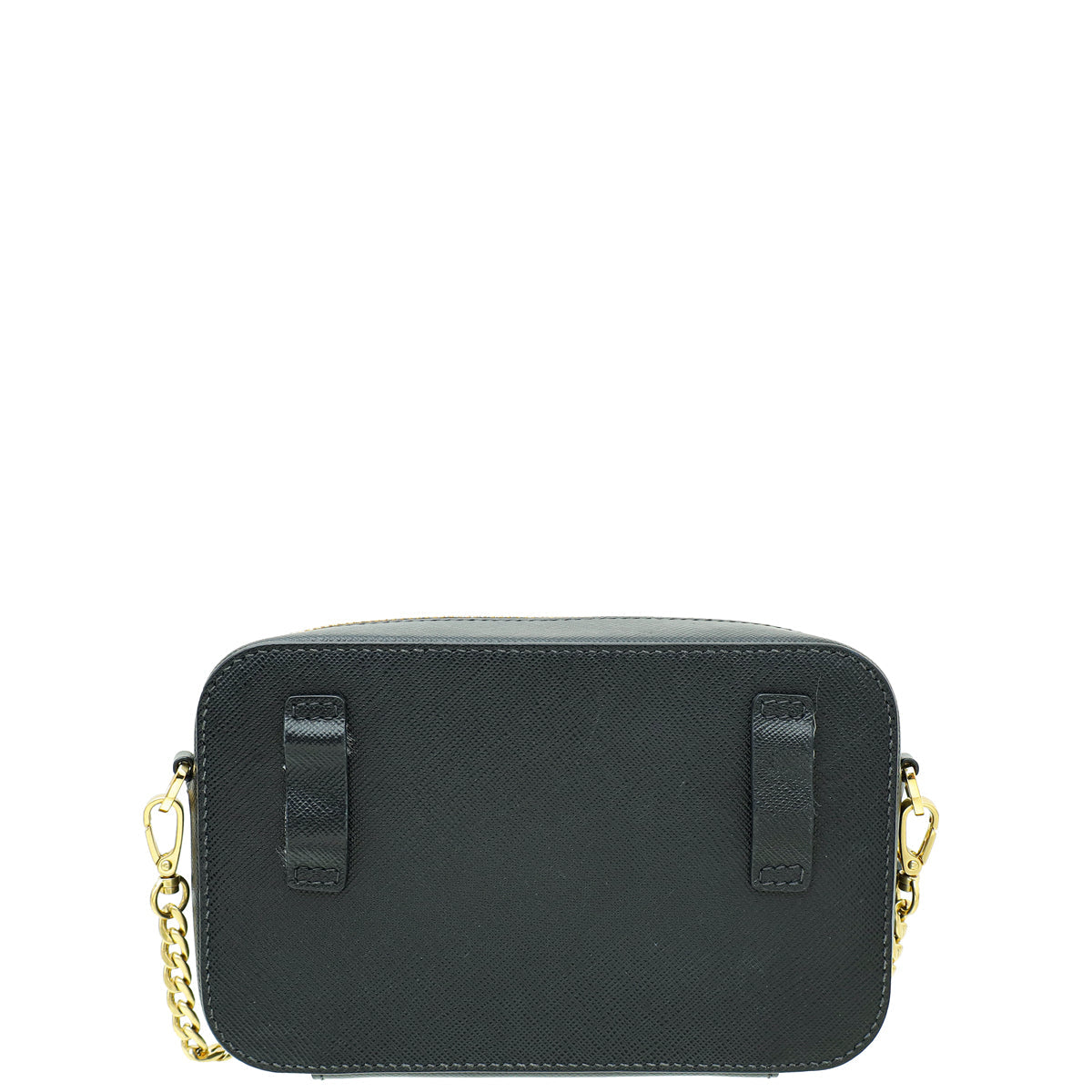 Prada Black Lux Convertible Chain Belt Bag