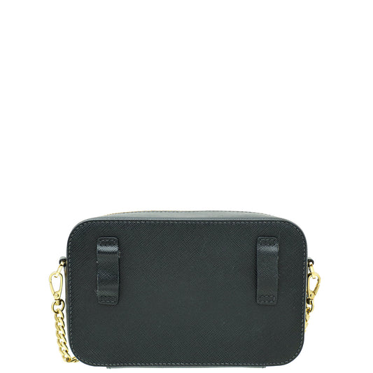 Prada Black Lux Convertible Chain Belt Bag