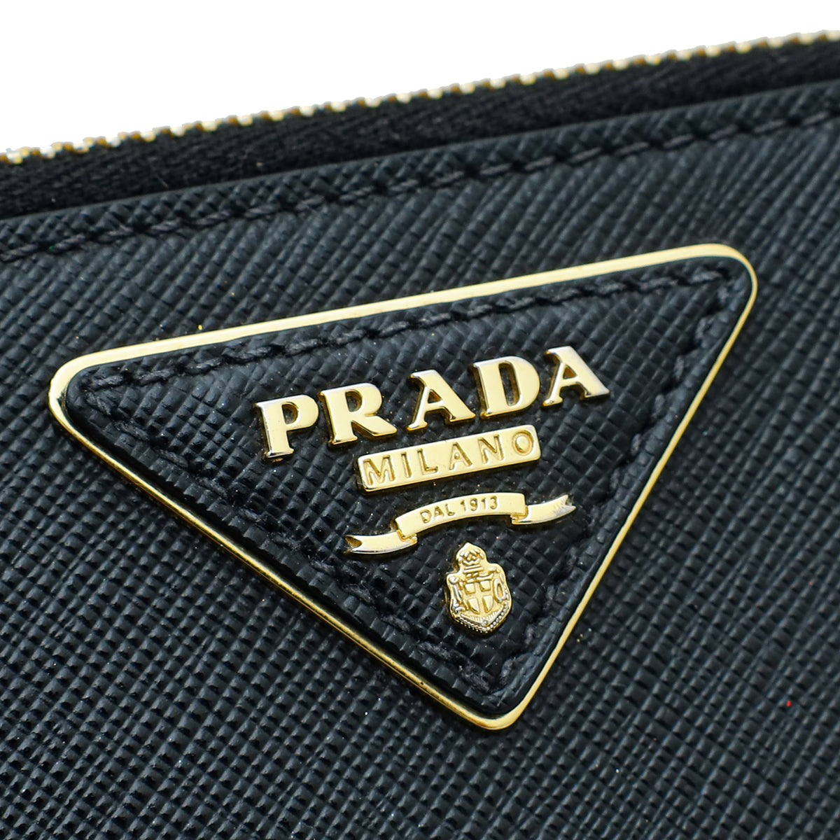 Prada Black Lux Convertible Chain Belt Bag