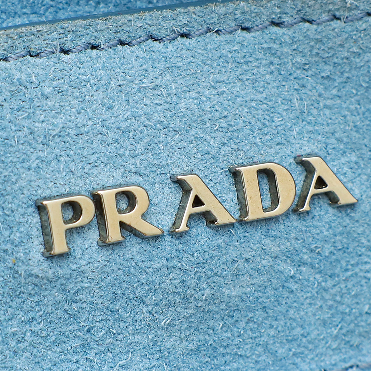 Prada Black Studded Etiquette Glace Small Tote Bag