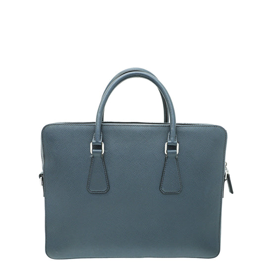 Prada Navy Briefcase Bag