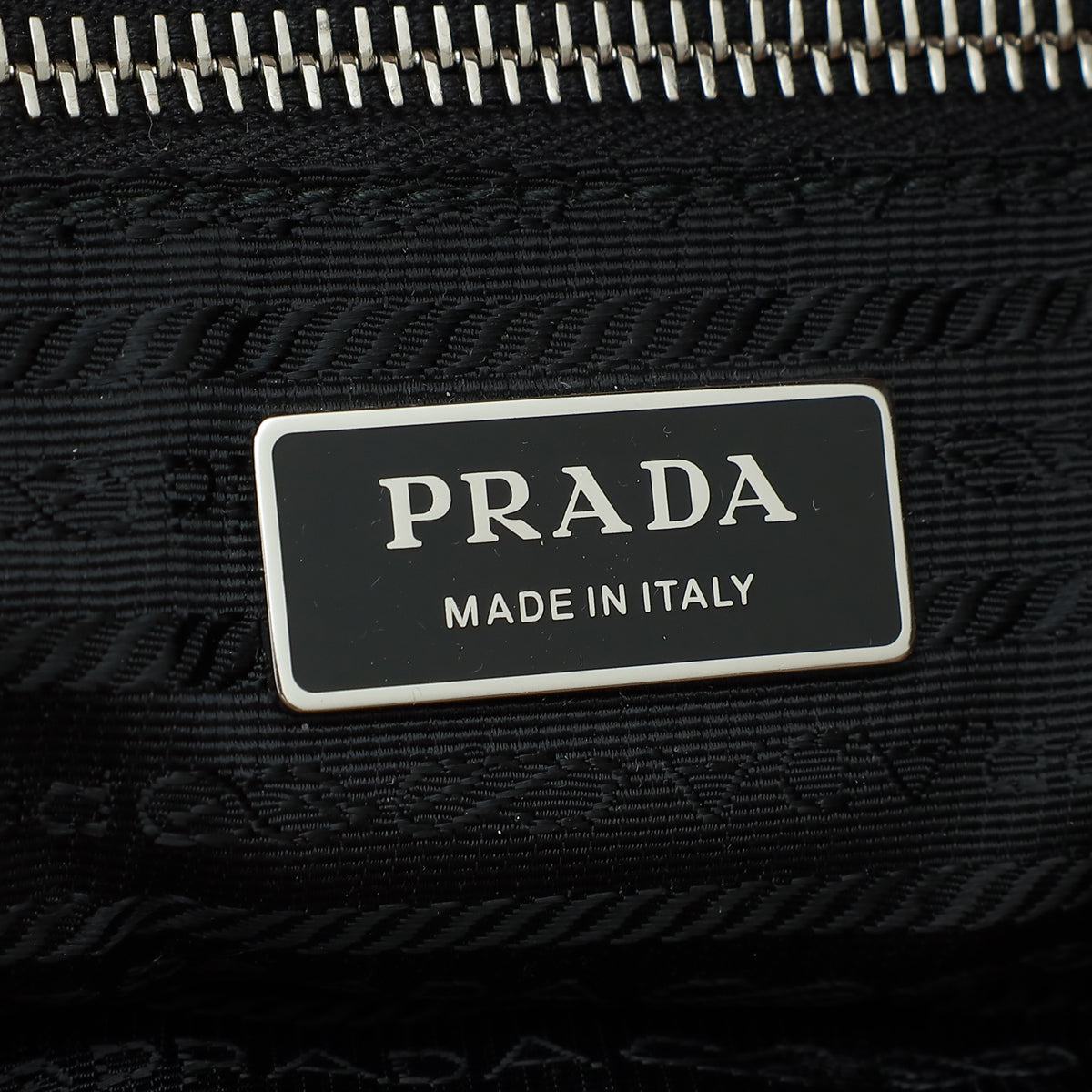 Prada Cognac Brown Triangle Logo Tote Bag