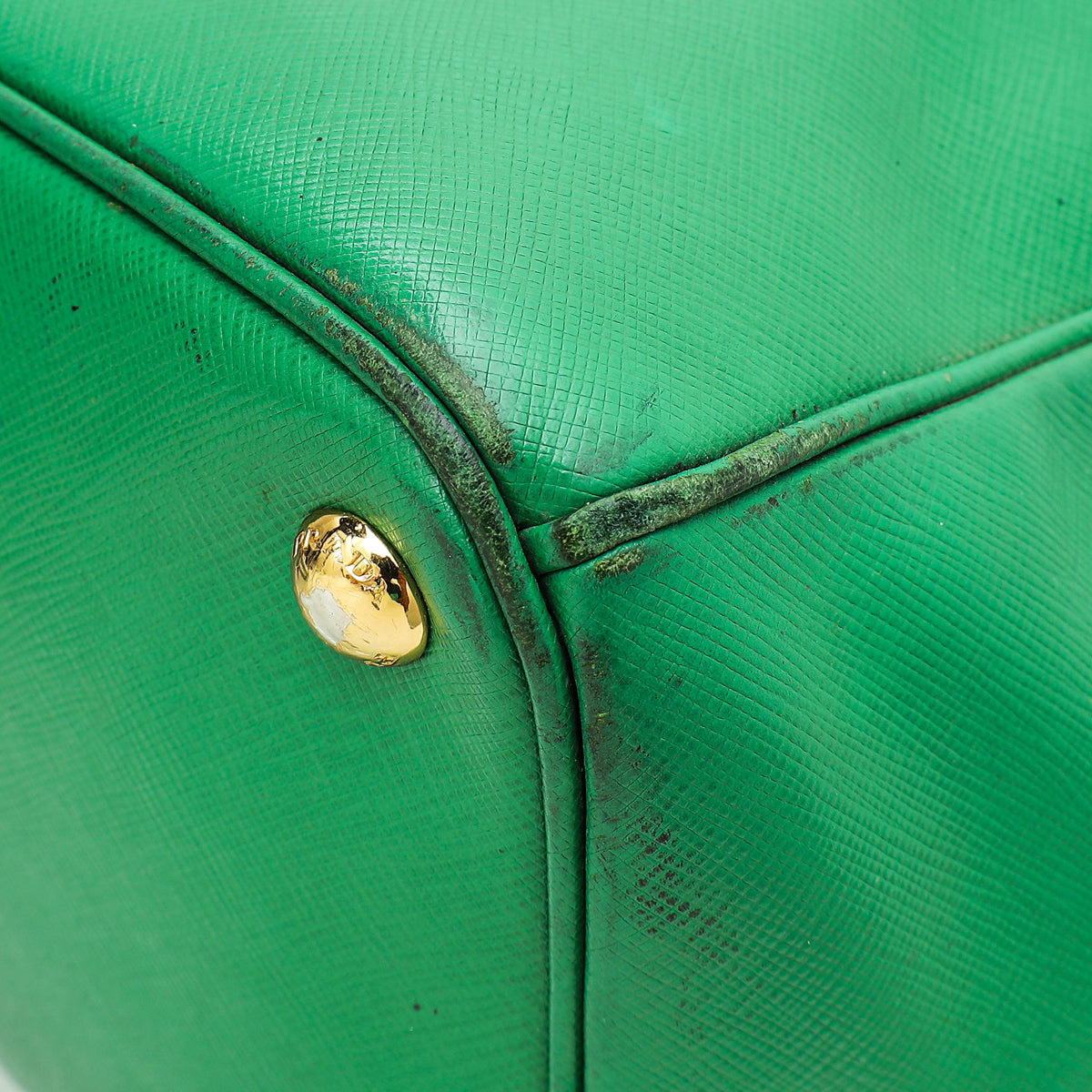 Prada Green Lux Galleria Large Tote Bag