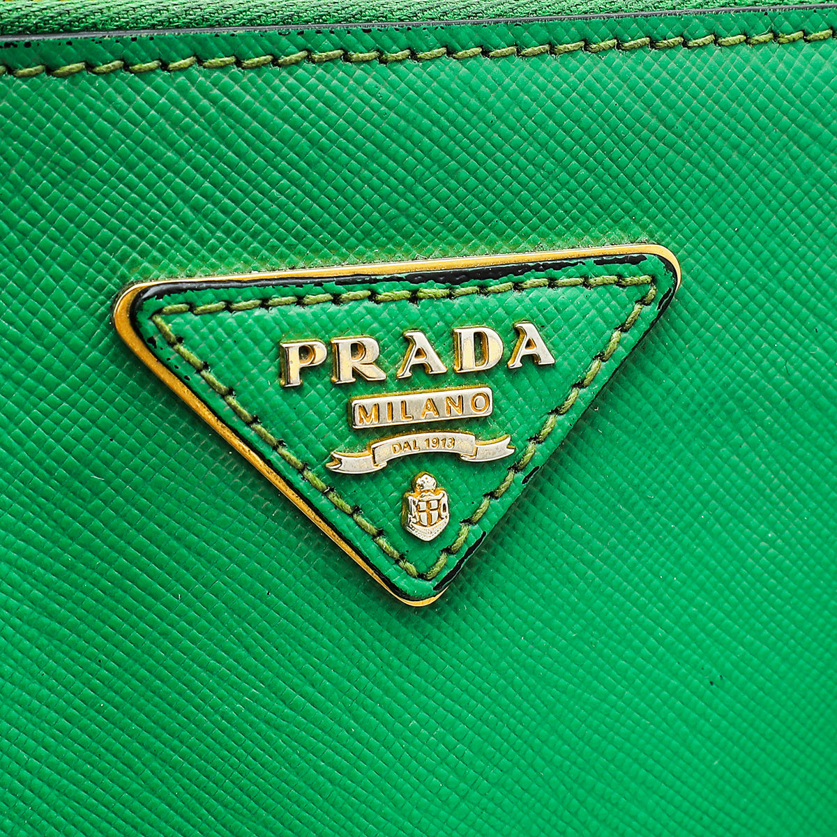 Prada Green Lux Galleria Large Tote Bag