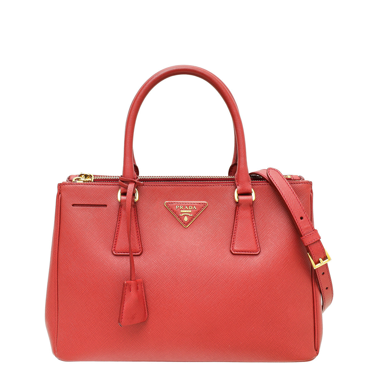 Prada Red Galleria Tote Bag