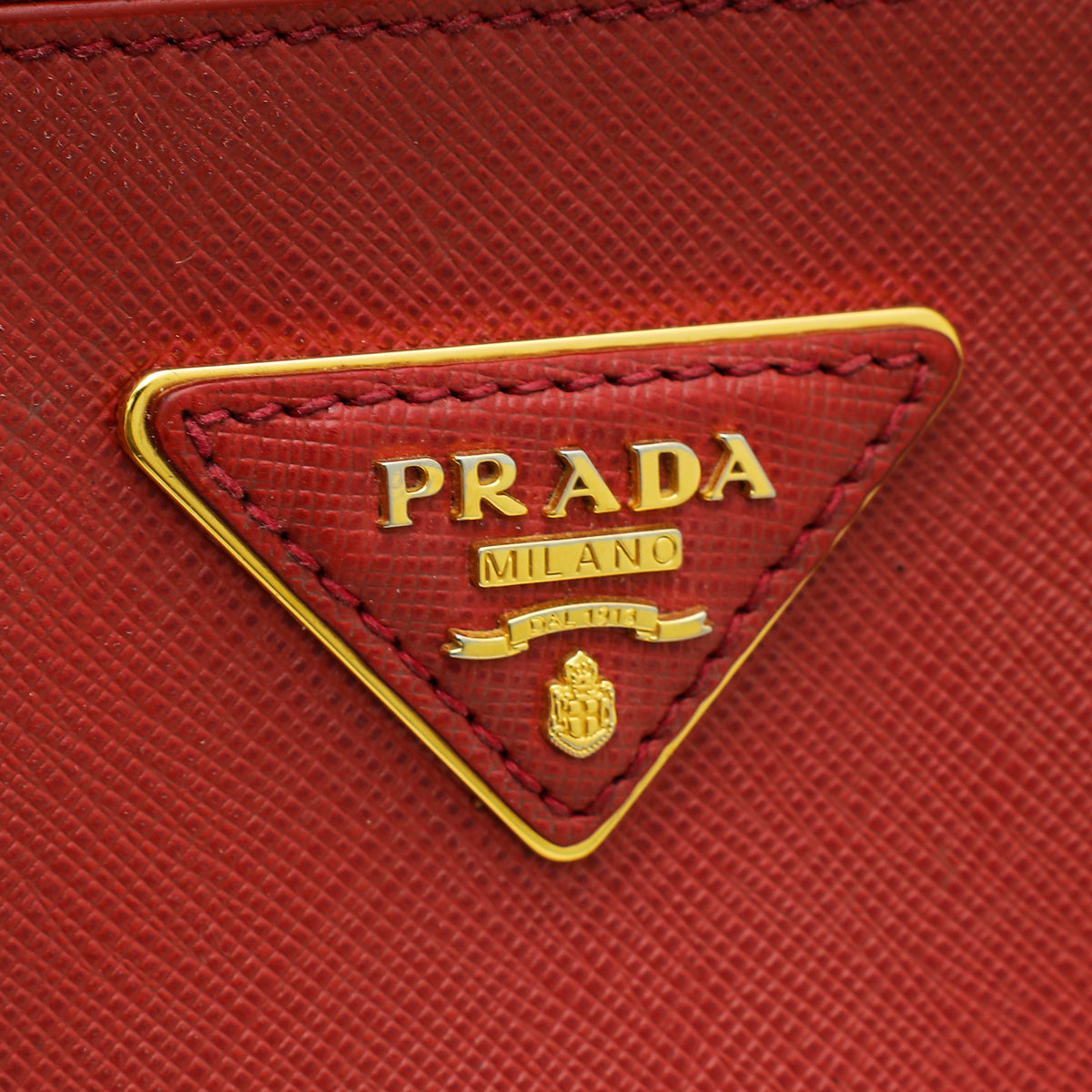 Prada Red Galleria Tote Bag