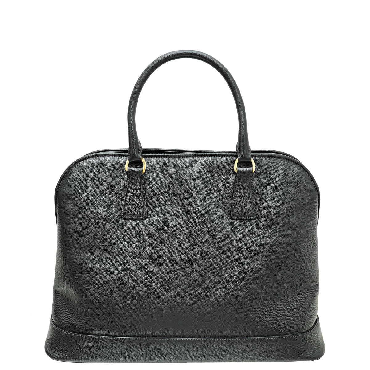 Prada Black Lux Open Promenade Tote Medium Bag