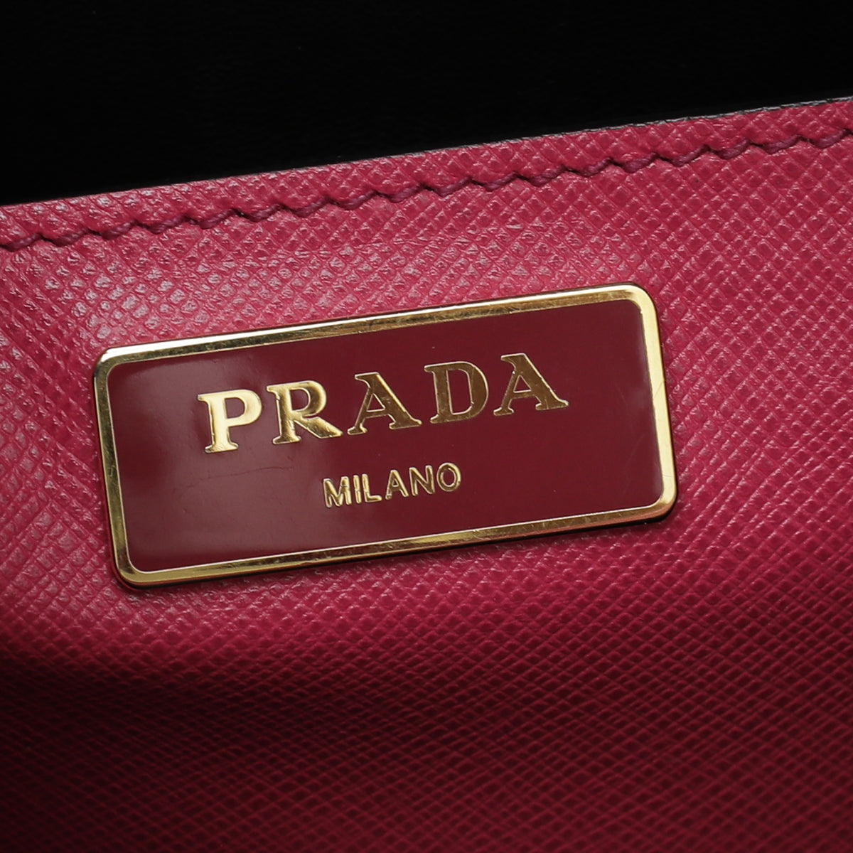 Prada Fuchsia Soft Triple Pocket Tote Bag