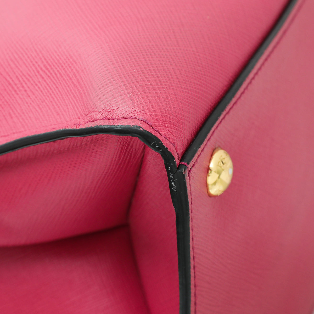 Prada Fuchsia Soft Triple Pocket Tote Bag