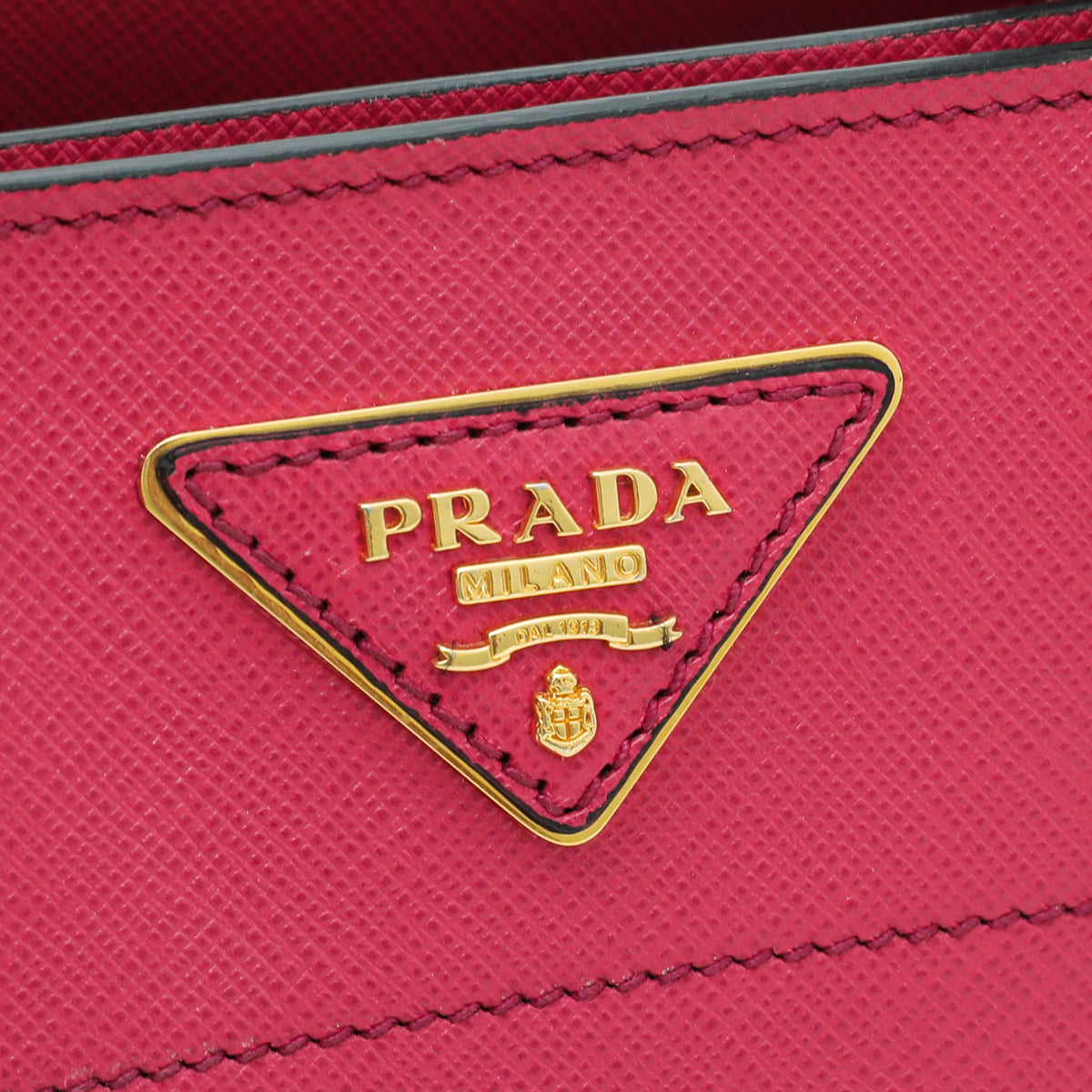 Prada Fuchsia Soft Triple Pocket Tote Bag