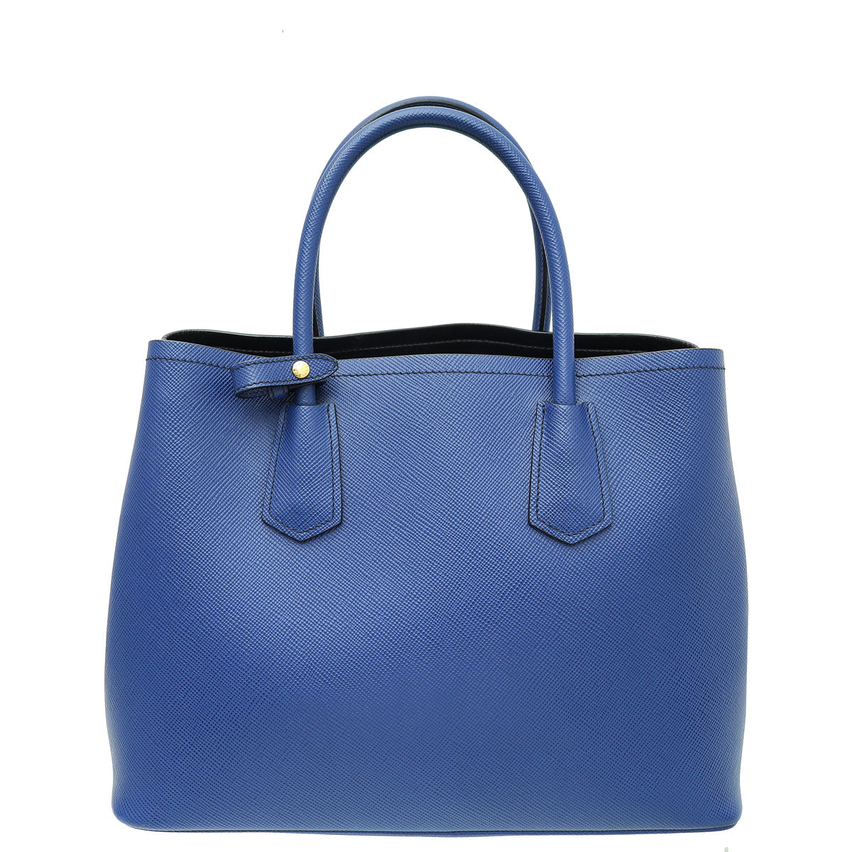 Prada Inchiostro Cuir Double Small Tote Bag