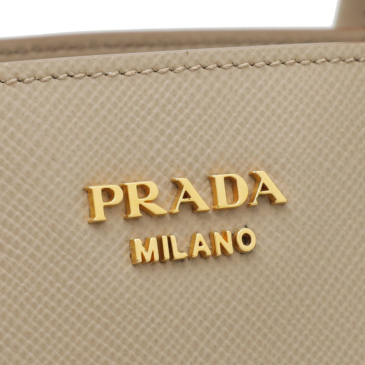 Prada Bicolor Cuir Large Tote Medium Bag