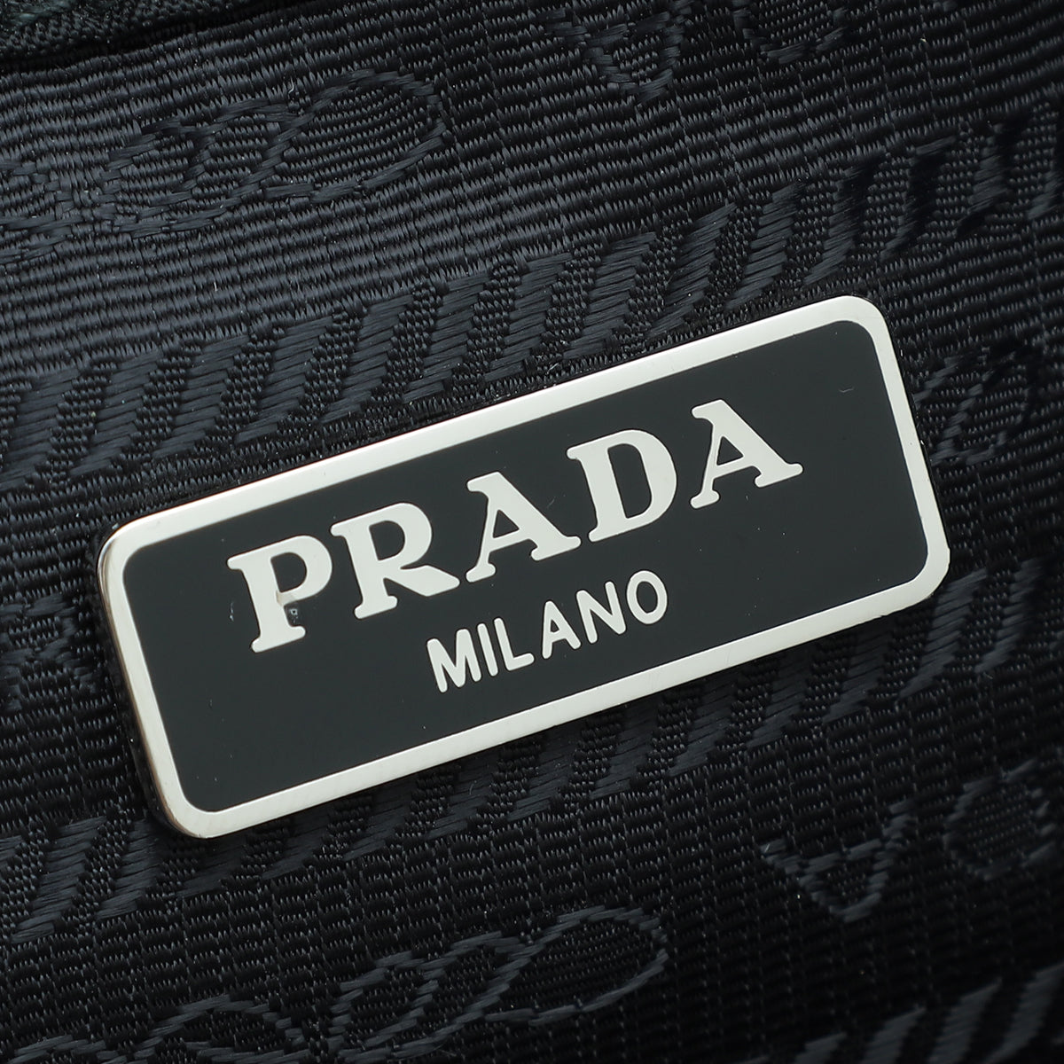 Prada Black Tessuto Grommets Mini Bucket Crossbody Bag