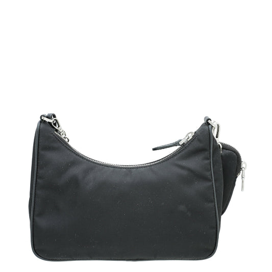 Prada Black Re-Nylon Re-Edition 2005 Bag