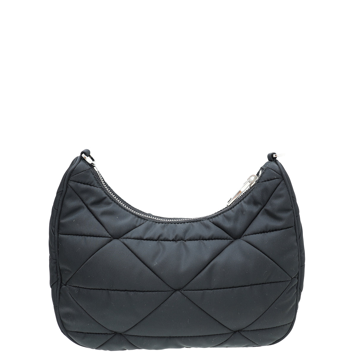 Prada Black Padded Re-Nylon Shoulder Bag