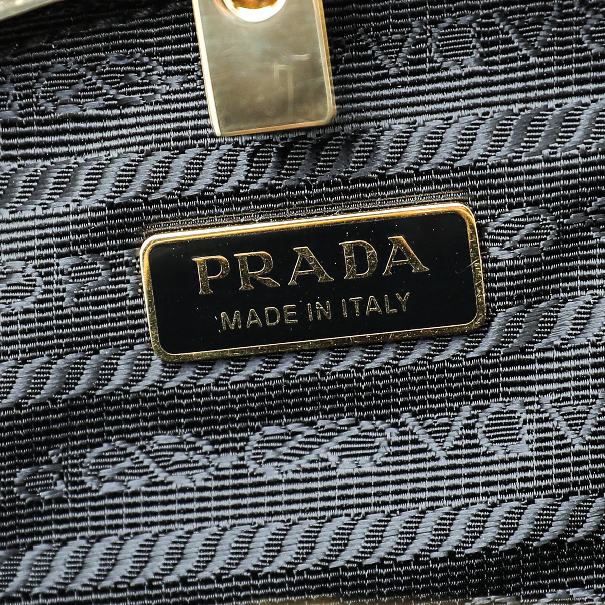 Prada Black Nylon Eclipse Tessuto Clutch