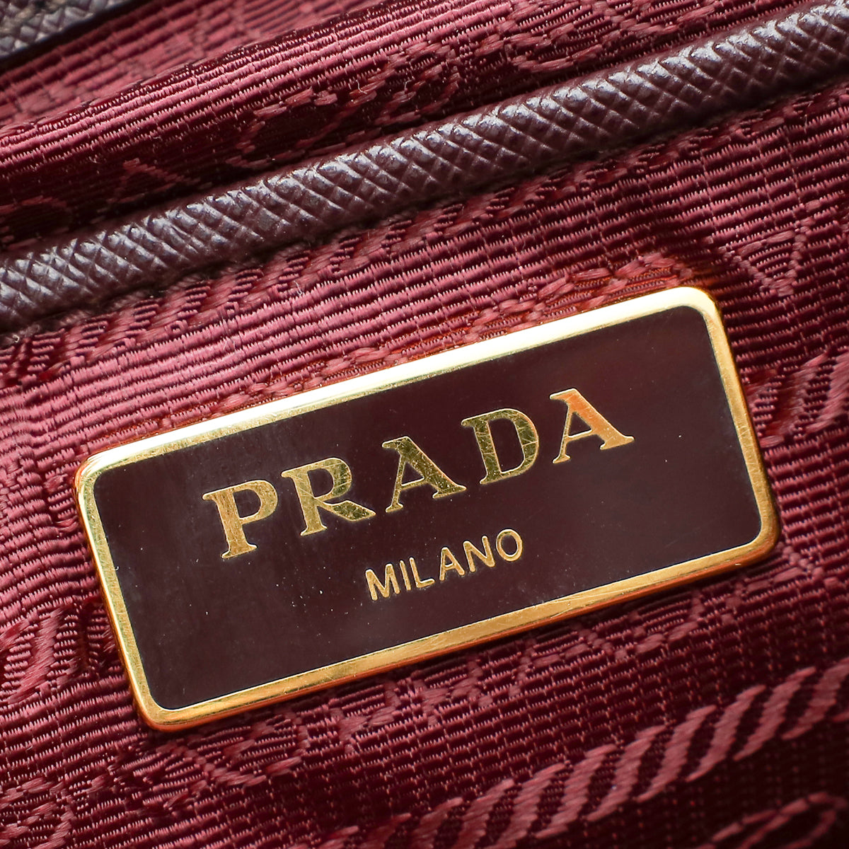 Prada Burgundy Lux Gardener's Tote Large Bag