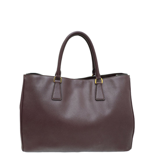 Prada Burgundy Lux Gardener's Tote Large Bag