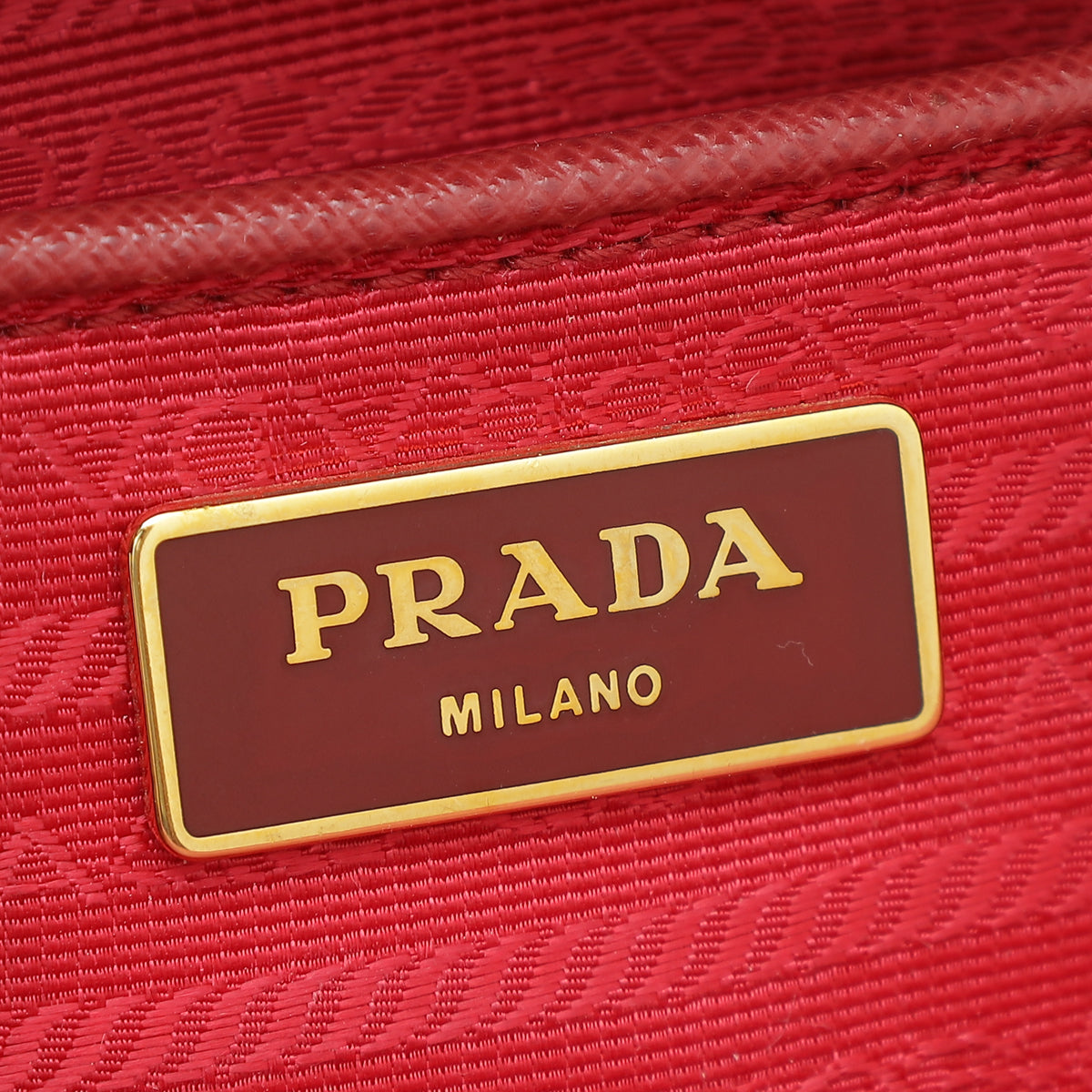 Prada Red Lux Parabole Large Bag