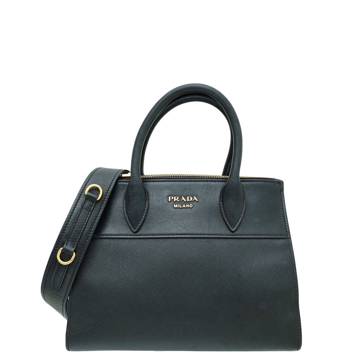 Prada Black Paradigme Tote Medium Bag