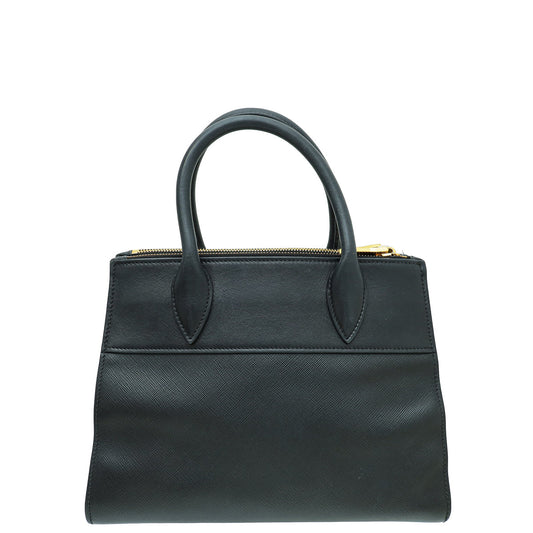 Prada Black Paradigme Tote Medium Bag