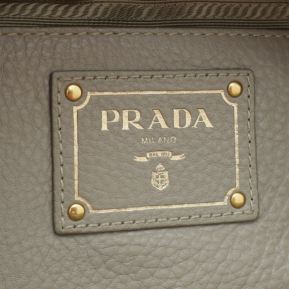 Prada Pomice Vitello Daino Large Double Zip Tote Bag