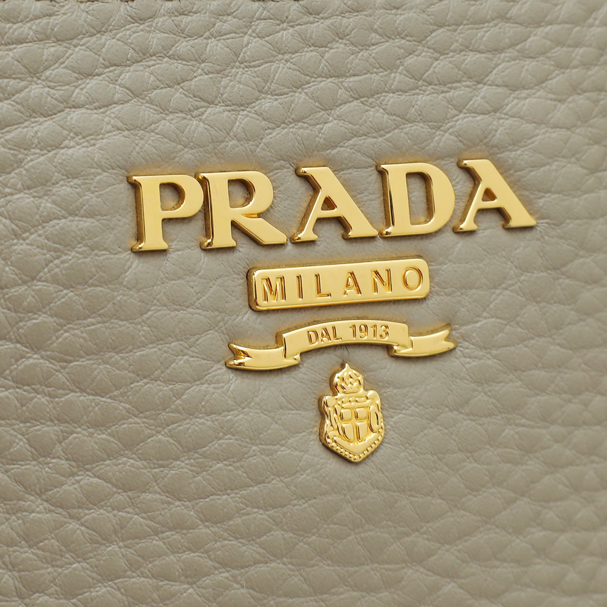 Prada Pomice Vitello Daino Large Double Zip Tote Bag