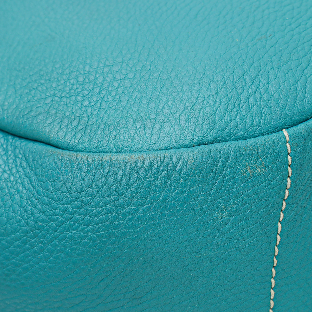 Prada Teal Vitello Daino Hobo Bag