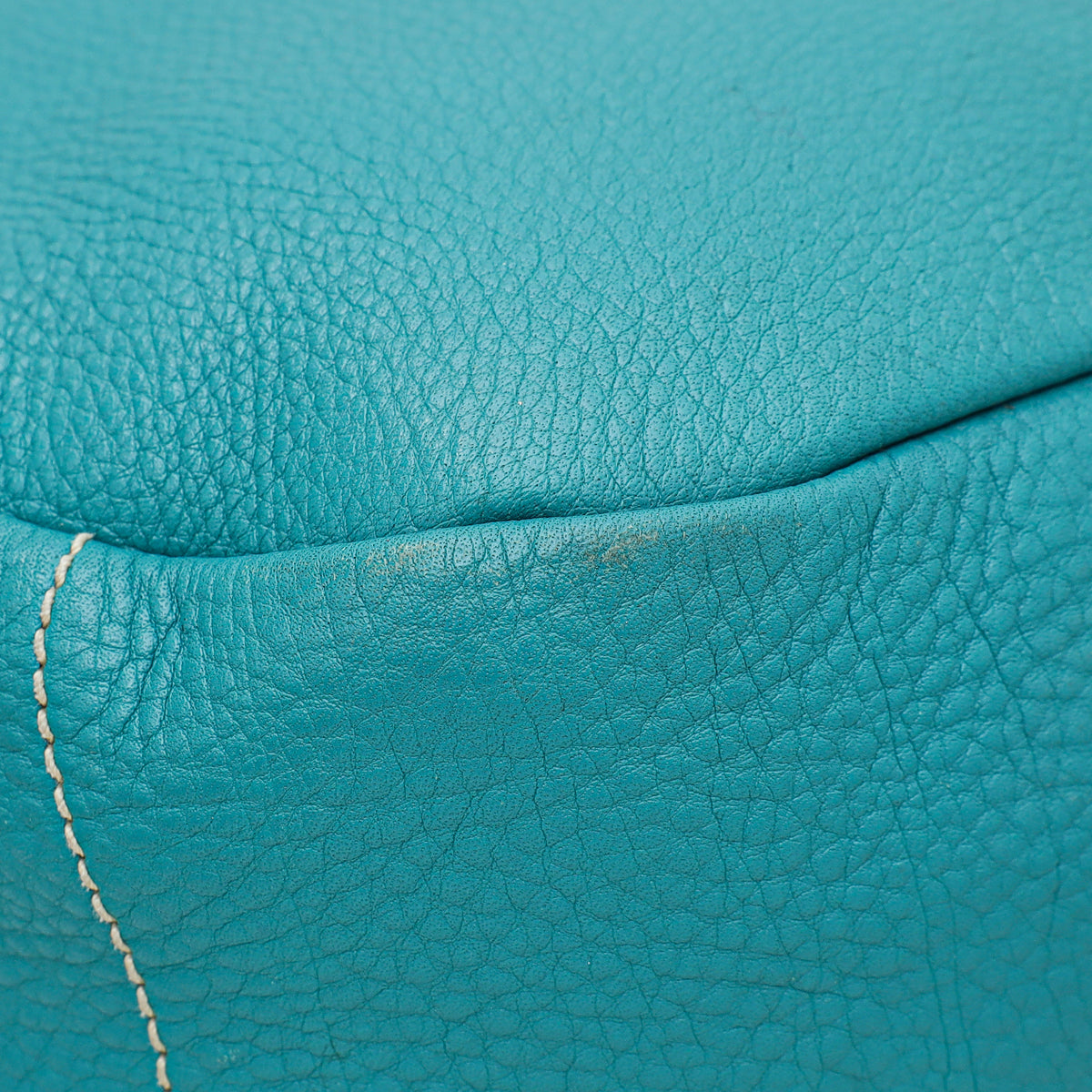 Prada Teal Vitello Daino Hobo Bag