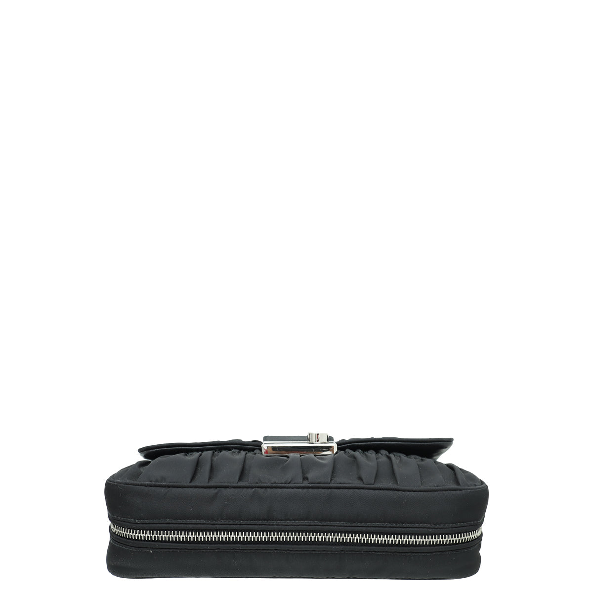 Prada Black Tessuto Gaufre Sound Chain Bag