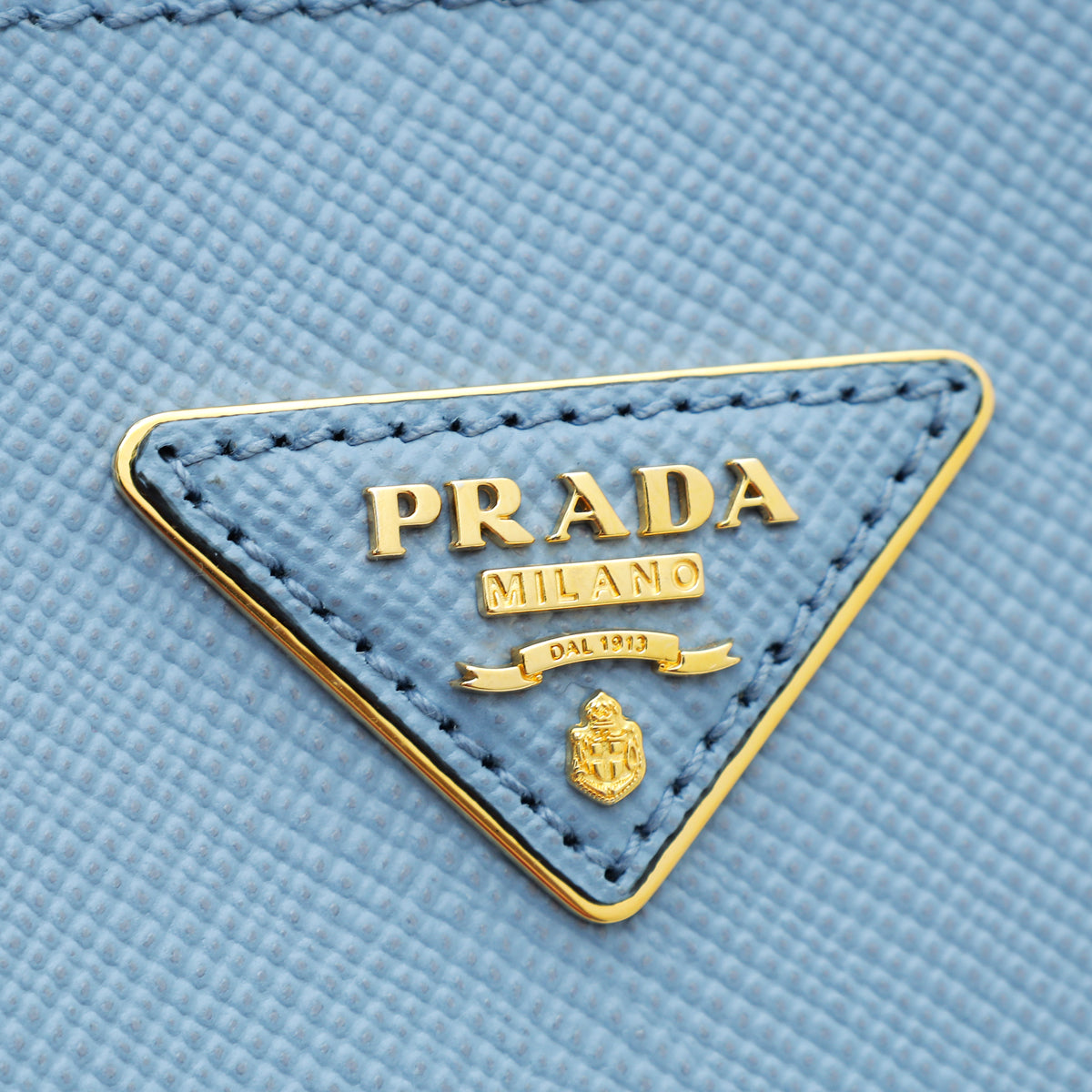 Prada Blue Lux Panier Small Bag